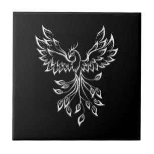 Carreau Phoenix se lève sur le noir
