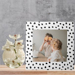 Carreau Photo de famille moderne et points noirs Beauté Ca<br><div class="desc">Photo de famille moderne et points noirs Beauté Cadeau</div>