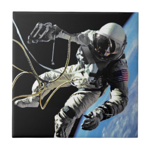 Carreau Photo de la première sortie dans l'espace d'un ast