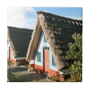 Carreau Photo de l'île de Madère avec les maisons typiques