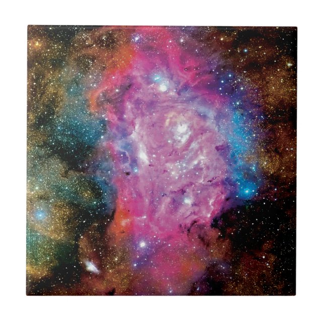 Carreau Photo de Nuage Interstellaire Nébuleuse d'Émission (Devant)