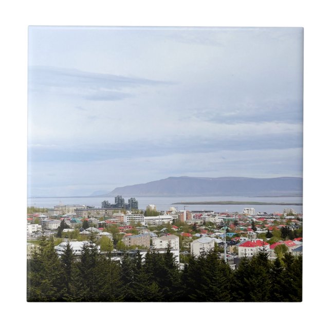Carreau Photo du mont Esja Reykjavik (Devant)