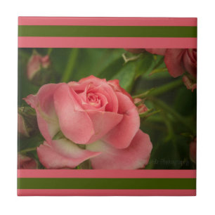 Carreau photo rose