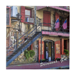 Carreau Photo vintage de voyage de la Géorgie de la savan