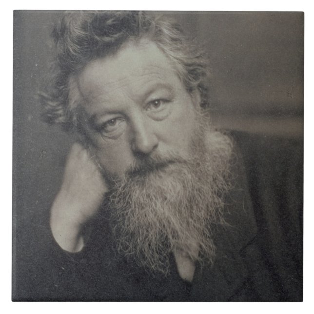 Carreau Photographie de portrait de William Morris (Devant)