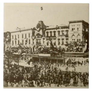 Carreau Photographie vintage de La Nouvelle-Orléans Défilé
