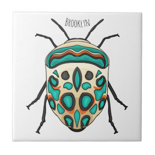 Carreau Picasso bug cartoon illustration 