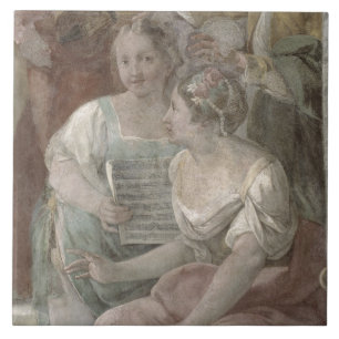 Carreau Pièce de musique (fresque) (détail de 60259)