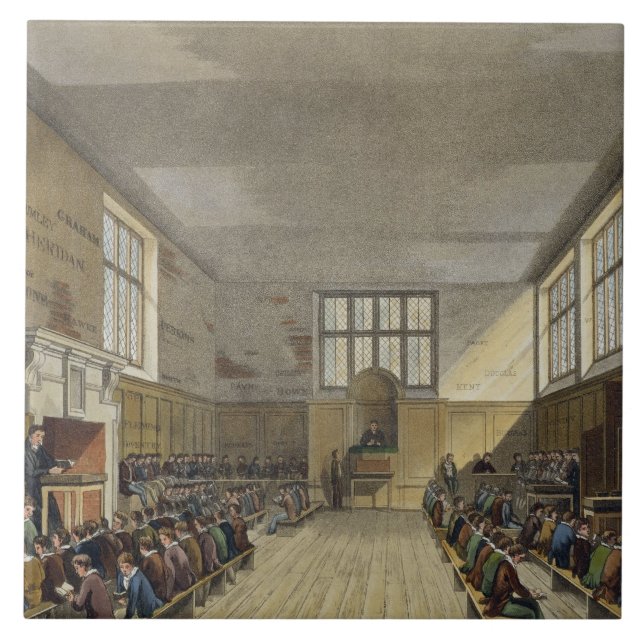 Carreau Pièce d'école de herse de la "histoire de la herse (Devant)