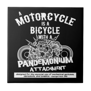 Carreau Pièce jointe Pandemonium -bw