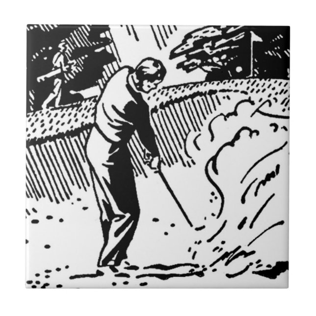 Carreau Piège de sable de Golfeur (Devant)