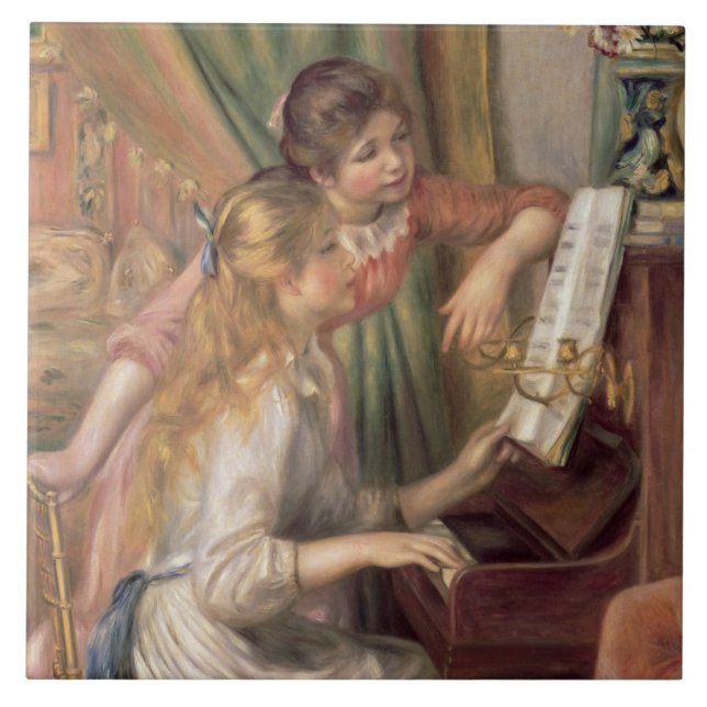 Carreau Pierre A Renoir | Jeunes filles au piano (Devant)