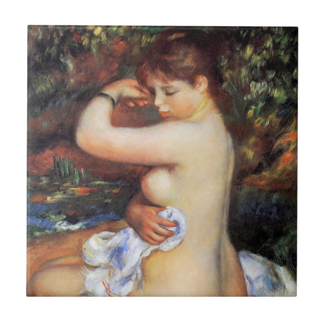 Carreau Pierre Auguste Renoir - Après le bain (Devant)