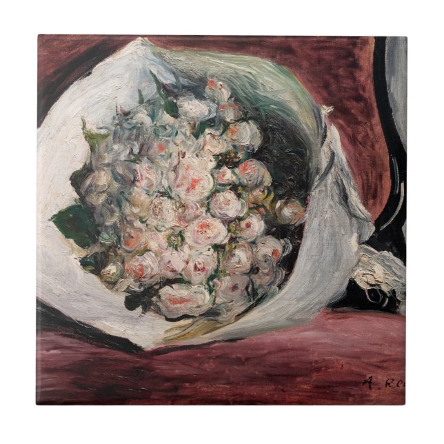 Carreau Pierre-Auguste Renoir - Bouquet dans une boîte (Devant)