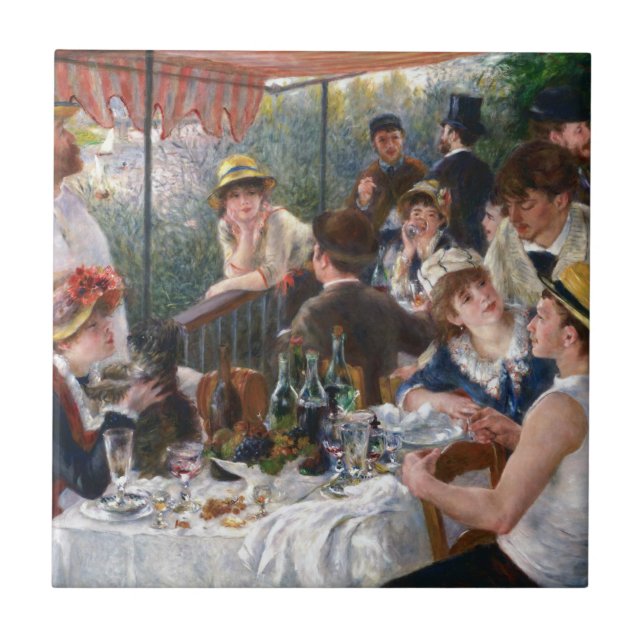 Carreau Pierre-Auguste Renoir - Déjeuner de la fête nautiq (Devant)