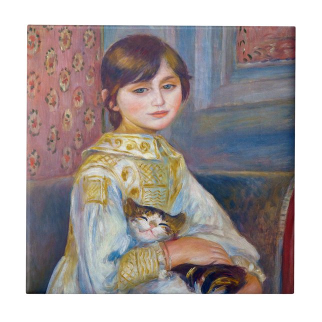 Carreau Pierre-Auguste Renoir - Enfant avec chat (Devant)