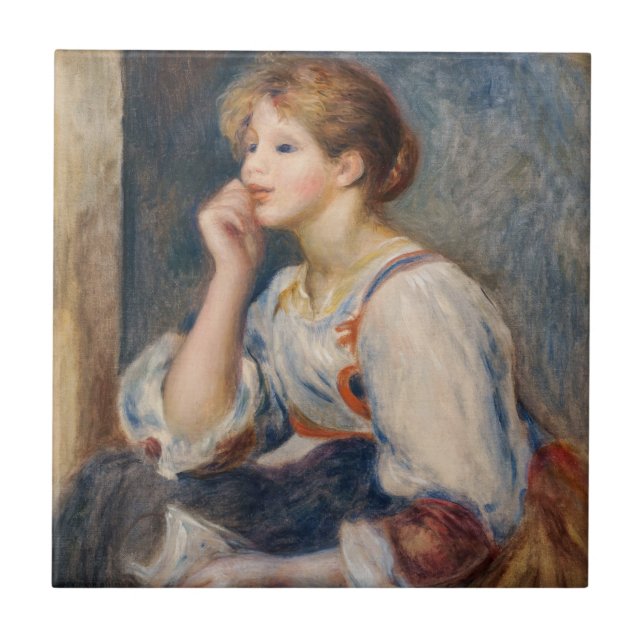 Carreau Pierre-Auguste Renoir - Femme avec une lettre (Devant)