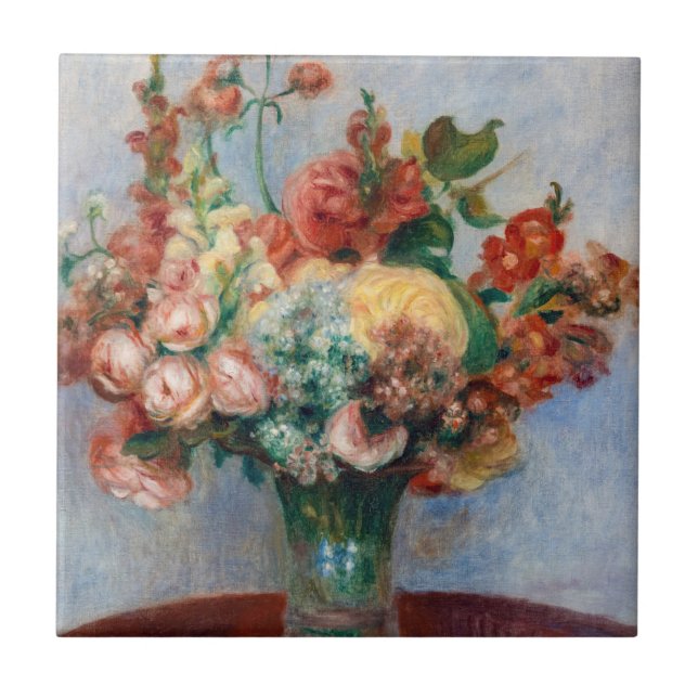 Carreau Pierre-Auguste Renoir - Fleurs dans un Vase (Devant)