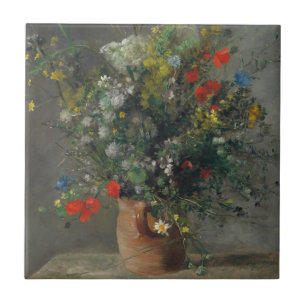 Carreau Pierre-Auguste Renoir - Fleurs dans un Vase 1866
