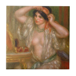 Carreau Pierre Auguste Renoir Gabrielle au miroir