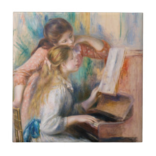 Carreau Pierre Auguste Renoir - Jeunes filles au piano