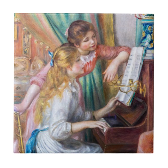Carreau Pierre Auguste Renoir - Jeunes filles au piano (Devant)