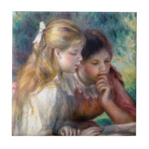 Carreau Pierre-Auguste Renoir - Lecture