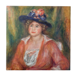Carreau Pierre-Auguste Renoir - Portrait d'une femme assis