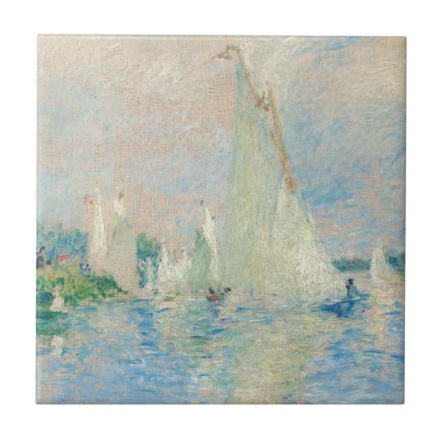 Carreau Pierre-Auguste Renoir - Régates à Argenteuil (Devant)