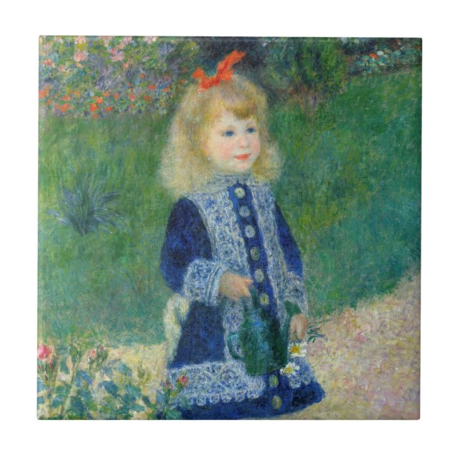 Carreau Pierre-Auguste Renoir - Une fille avec une canne d (Devant)