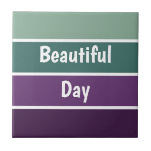 Carreau Pierre De Tailles Vertes Et Violettes