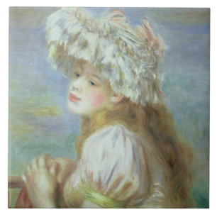 Carreau Pierre une jeune femme de Renoir dans un