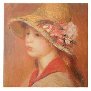 Carreau Pierre une jeune femme de Renoir   dans un
