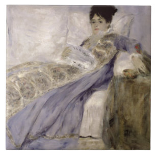 Carreau Pierre une Madame Monet de Renoir   sur un sofa
