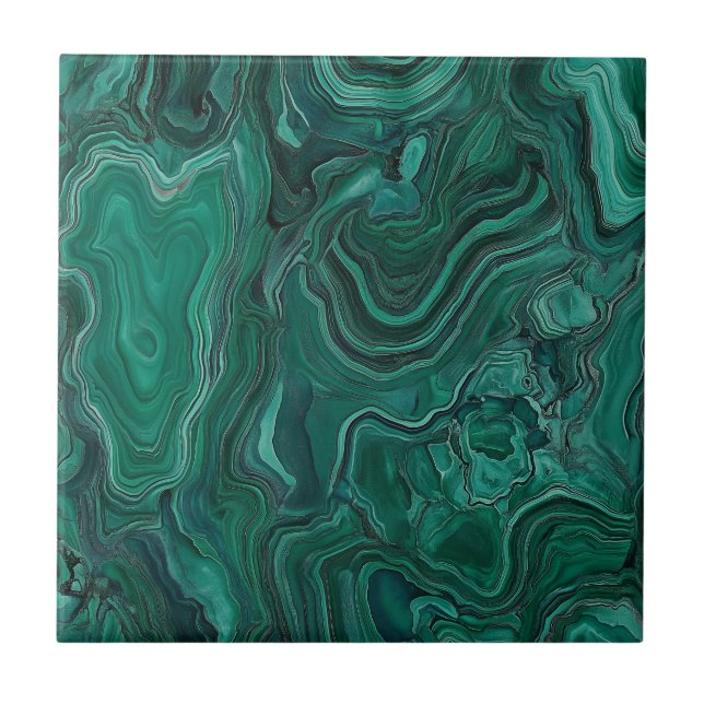 Carreau Pierre verte de Malachite (Devant)