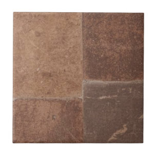 Carreau Pierres brunes vintage rustique simple impression