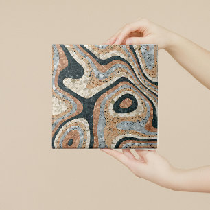 Carreau Pierres Naturelles de Quartz Abstrait Vintage