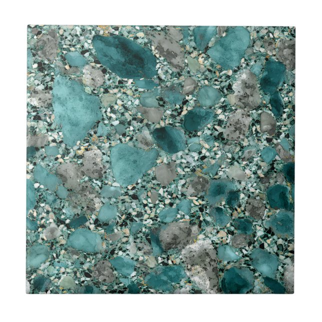 Carreau Pierres Turquoise Carrelage céramique (Devant)