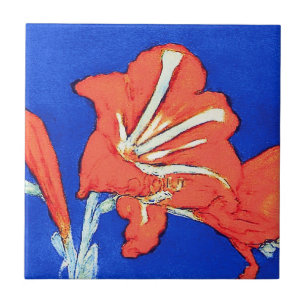 Carreau Piet Mondrian - Amaryllis Peinture aux Fleurs