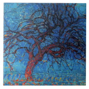 Carreau Piet Mondrian, Soirée : Arbre Rouge