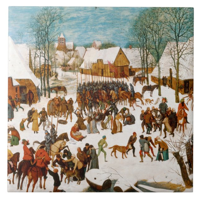 Carreau Pieter Bruegel l'Aîné-Massacre des innocents (Devant)
