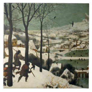 Carreau Pieter Bruegel l'Ancien - Chasseurs dans la neige
