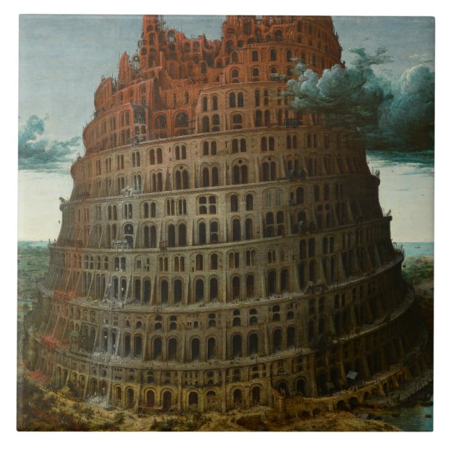 Carreau Pieter Bruegel l'Ancien - La Tour de Babel (Devant)