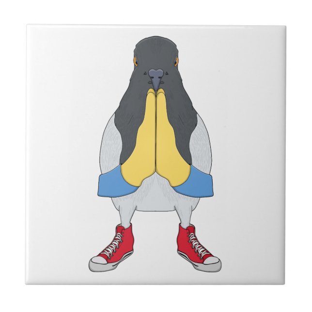 Carreau Pigeon avec chaussures (Devant)