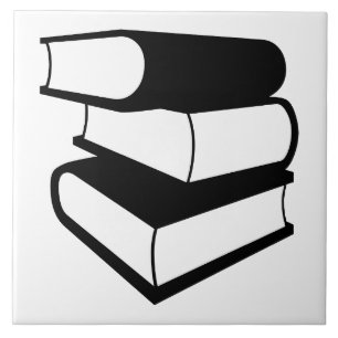 Carreau Pile de livres noirs