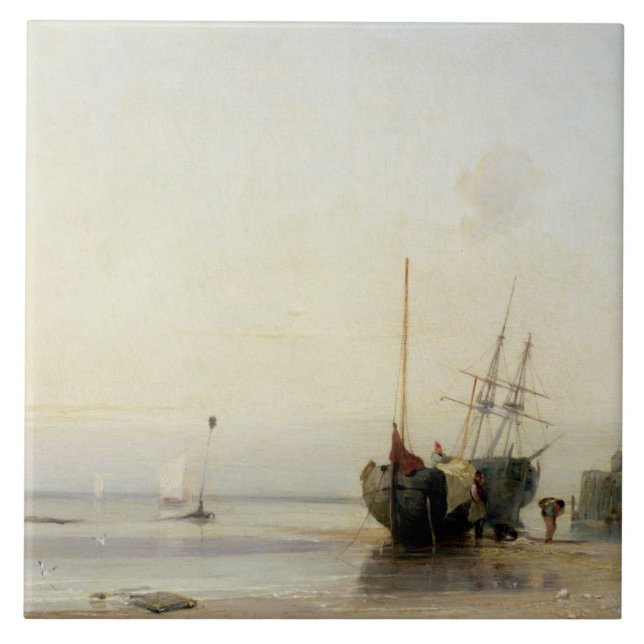 Carreau Pilier de Calais, c.1823-24 (huile sur le panneau) (Devant)