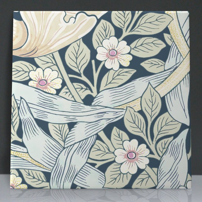 Carreau Pimpernel sans soudure 8 sur 12 Bleu Jaune Foncé (Créateur téléchargé)