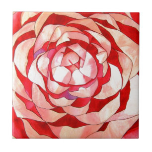 Carreau Pink Camellia abstract art painting original