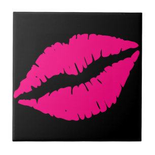 Carreau Pink lipstick baiser pop art