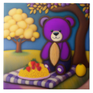 Carreau Pique-nique de Teddy Bear - Carrelage en céramique